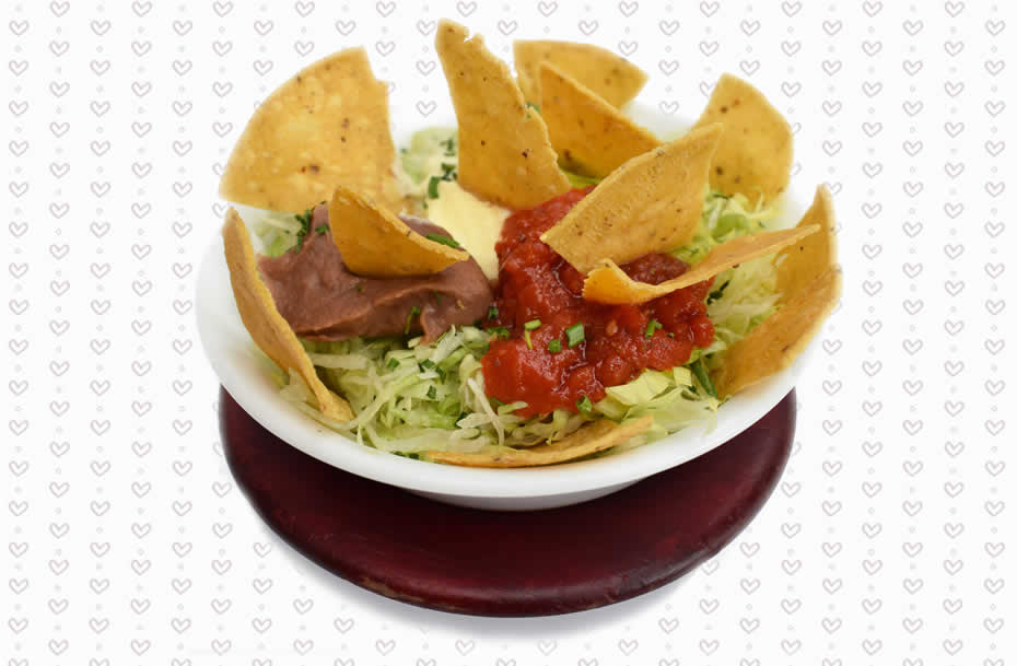 Ensaladas y nachos
